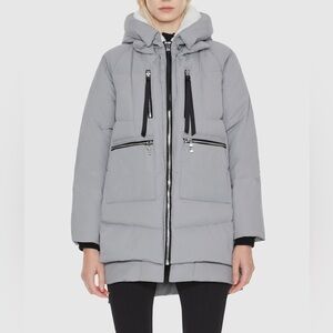 Orolay 092 Universe® Women's Gray Fleece Lined Hooded Thickened Down Jacket M